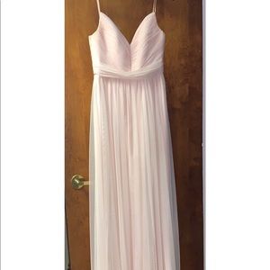 Amsale Riley Bridesmaids Dress in Blush